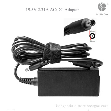 AC 100V 240V to 19.5V 2.31A DC desktop Power Adapter with AC power cable 1.2M